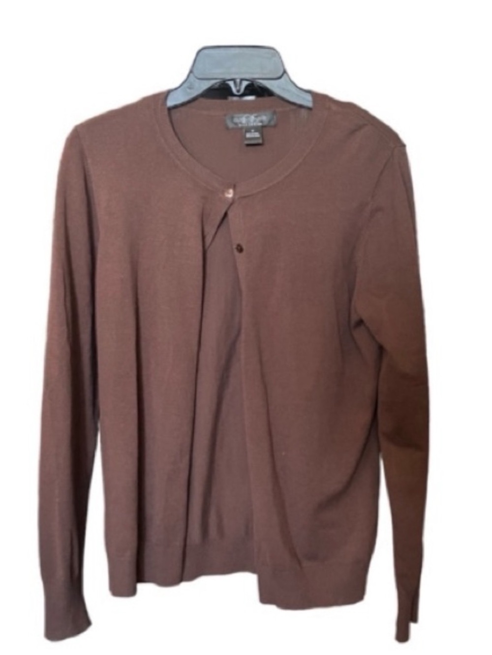 august silk Brown Women's Cardigan Sweater